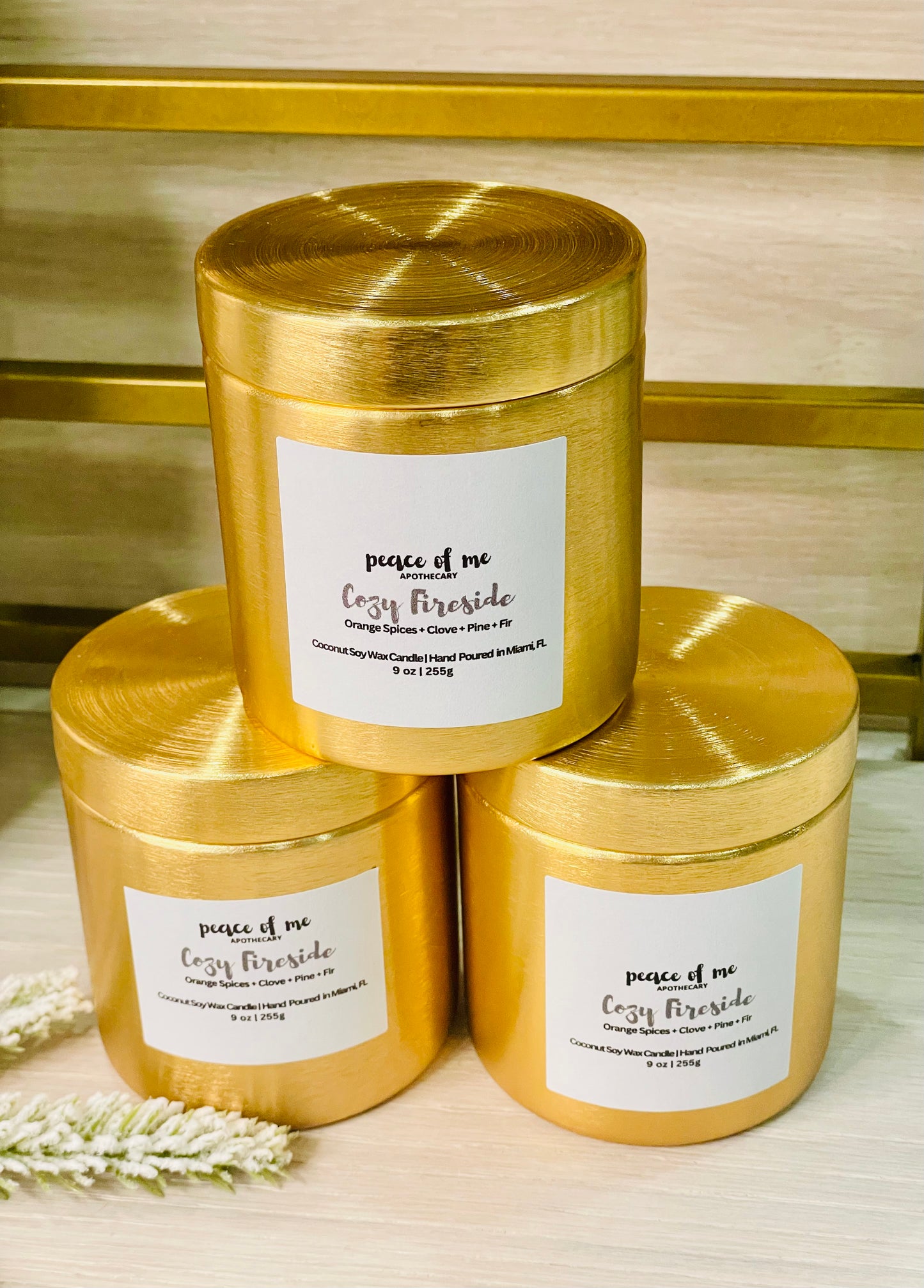 Cozy Fireside Luxury Coconut Soy Candle