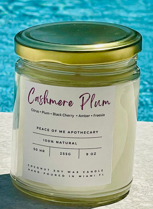 Cashmere Plum Luxury Coconut Soy Wax Candle