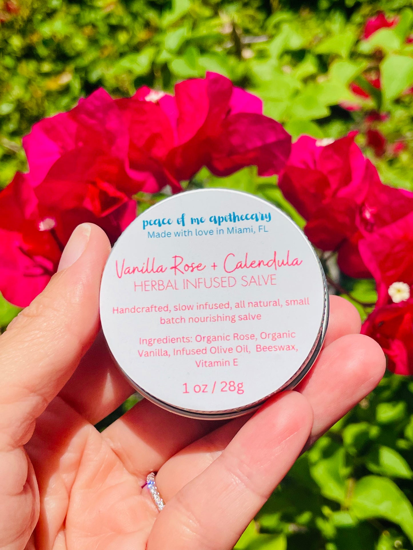 Vanilla Rose + Calendula Herbal Infused Salve