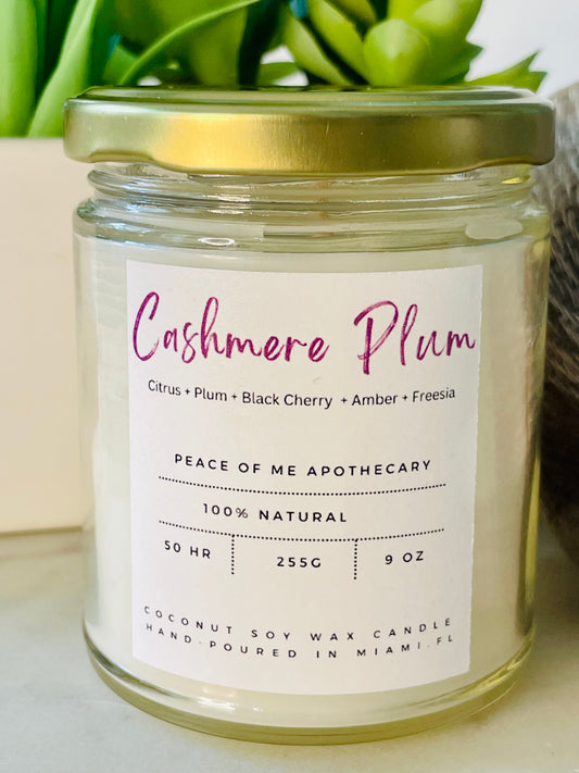 Cashmere Plum Luxury Coconut Soy Wax Candle