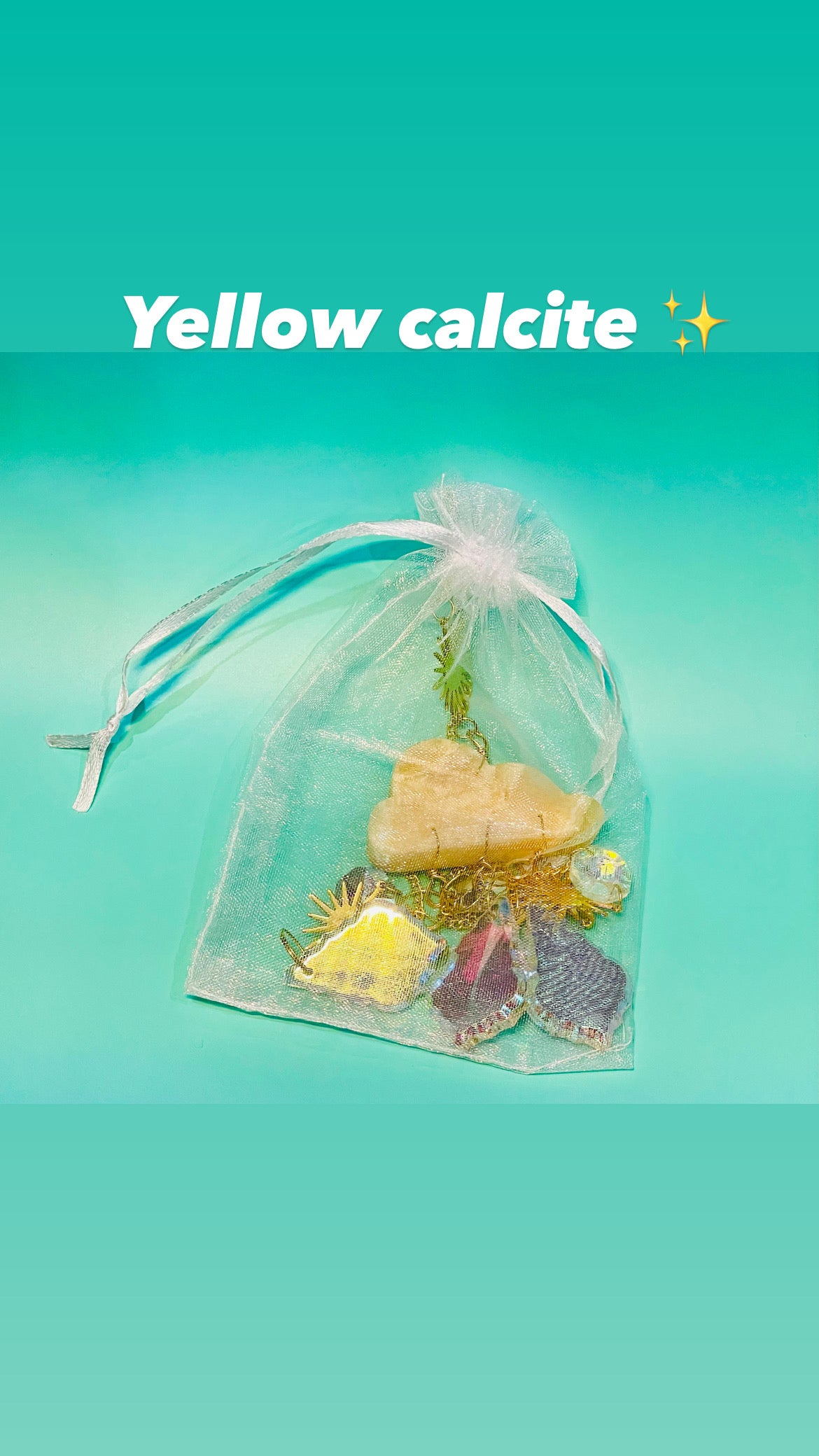 Yellow Calcite Sun Catcher