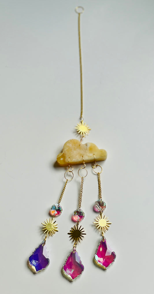 Yellow Calcite Sun Catcher