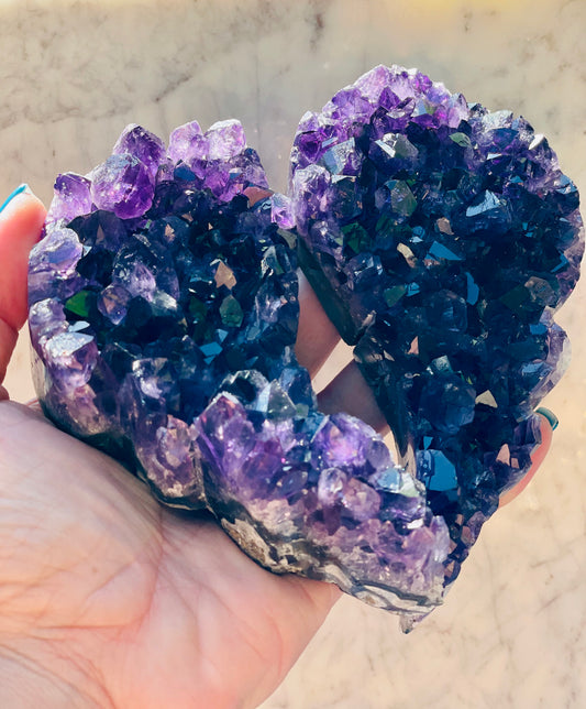 Large Amethyst Wing Set