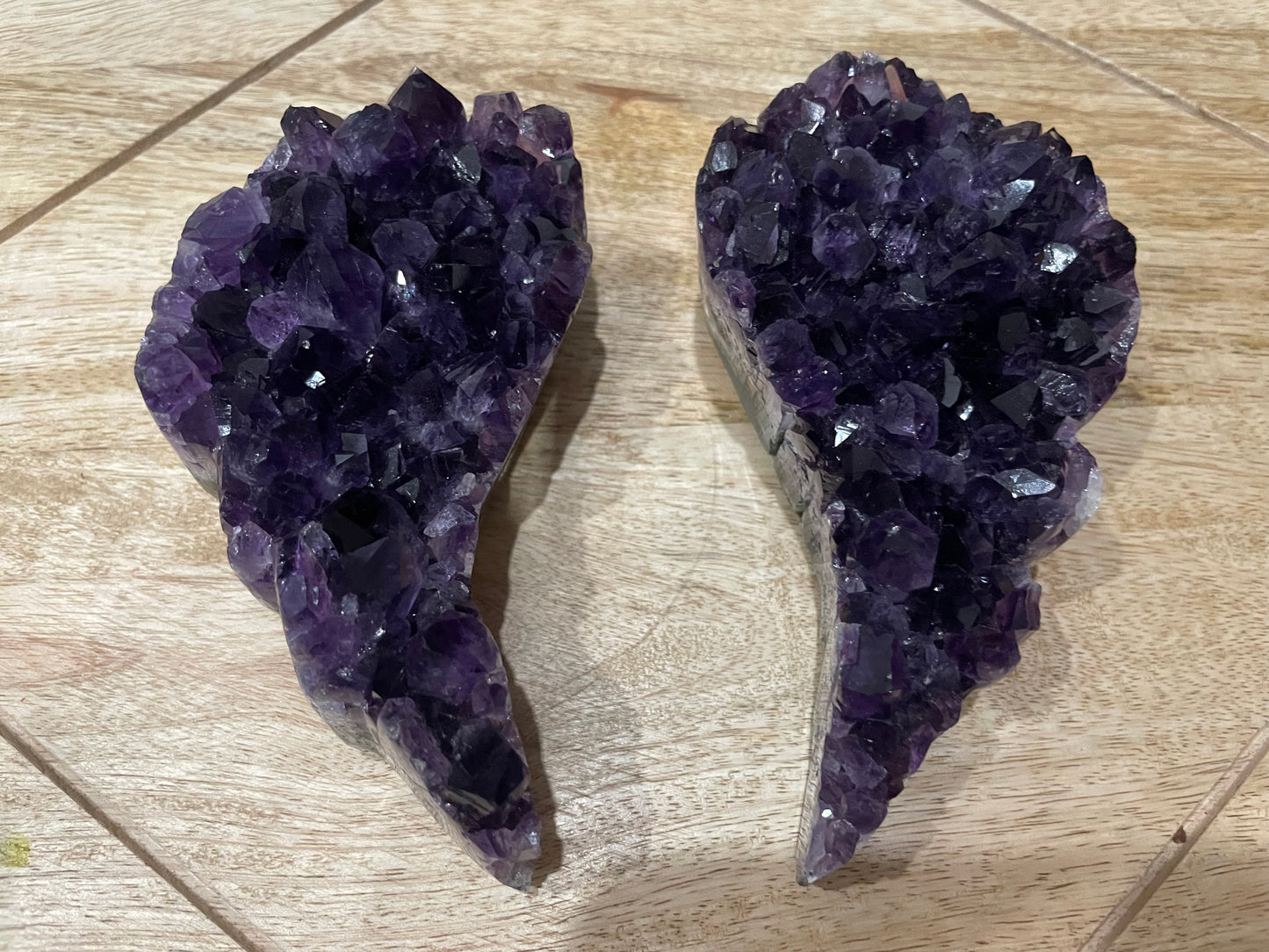 Large Amethyst Wing Set