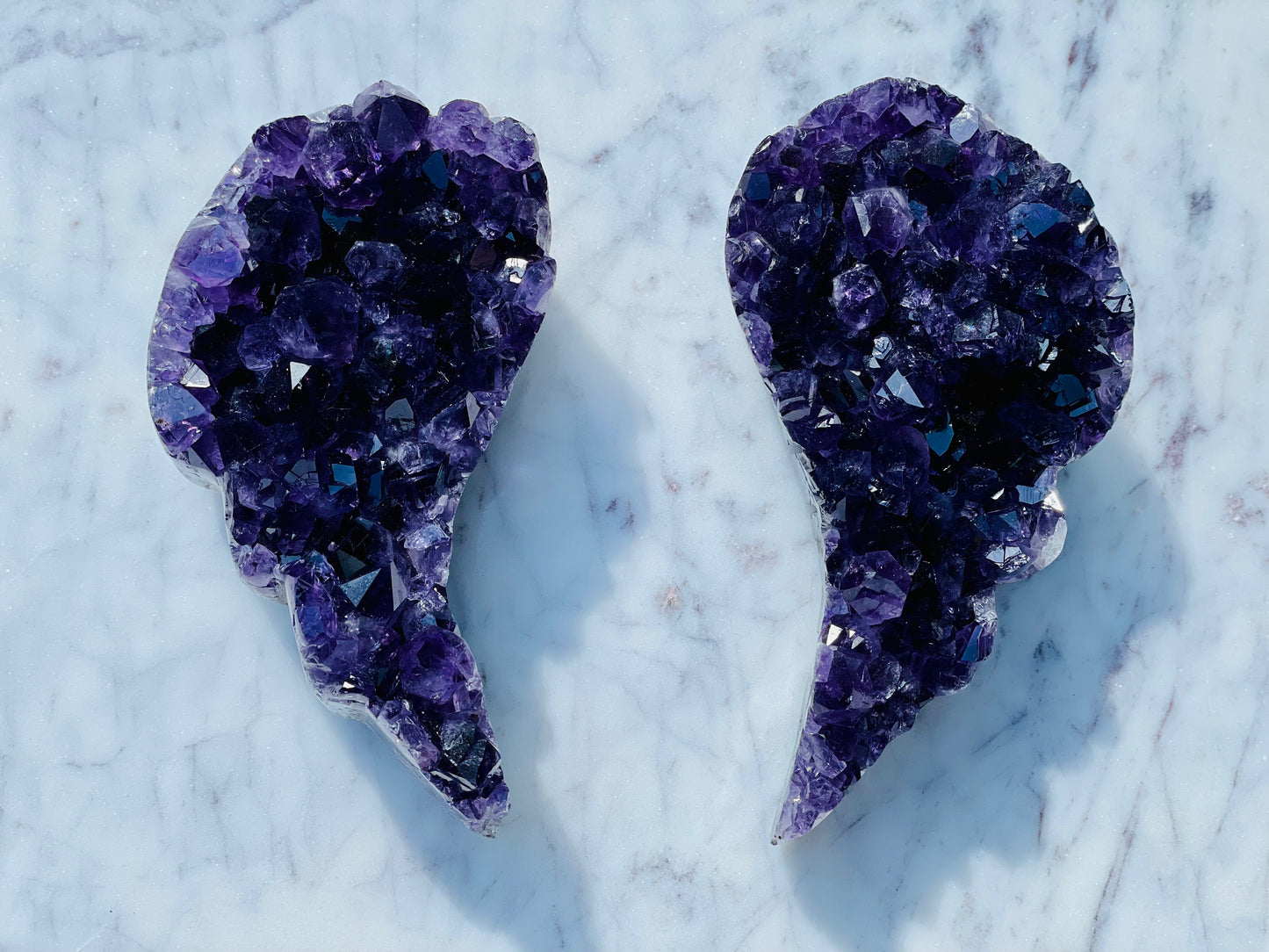 Large Amethyst Wing Set